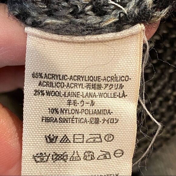 Free People Sweater Medium Bell Sleeve zigzag - Picture 7 of 9